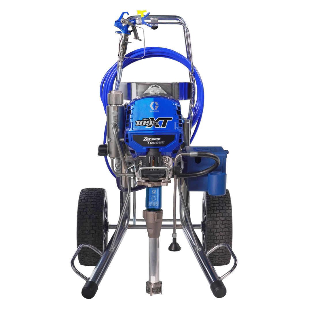 Graco Ultra 1095 XT ProContractor sur chariot Hi-Boy avec QuikReel
