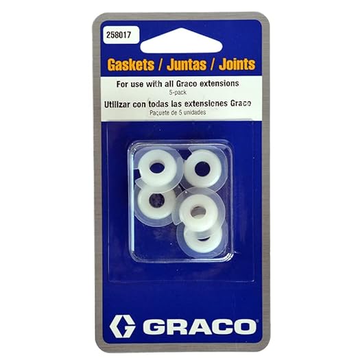 Joints de rallonge de buse Graco, lot de 5, référence 258017