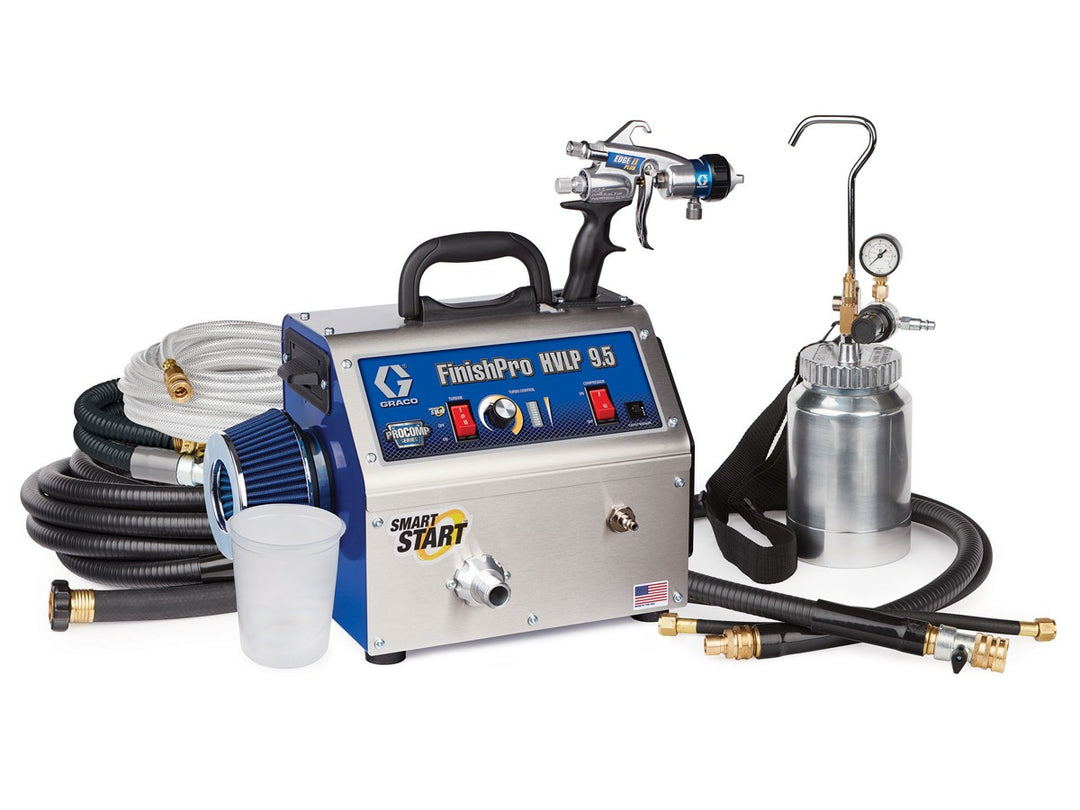 Turbine HVLP Graco FinishPro 9.5 ProComp 17P533 avec godet déporté