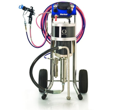 Pompe Air Assisté Graco Merkur AA 23:1 sur Chariot — Pistolet G40 — 6 L/min