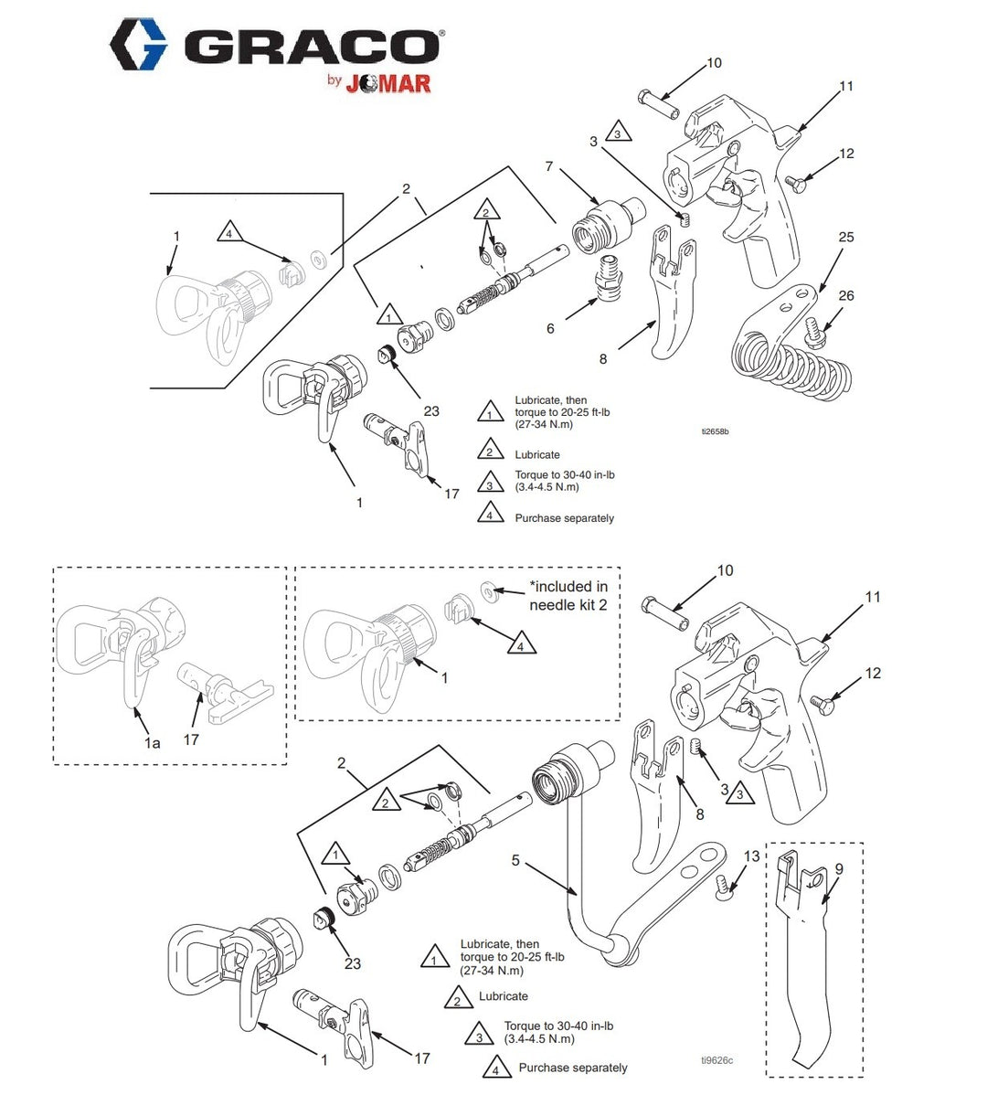Pistolet airless Graco Silver Plus, vue de détail du protège-buse