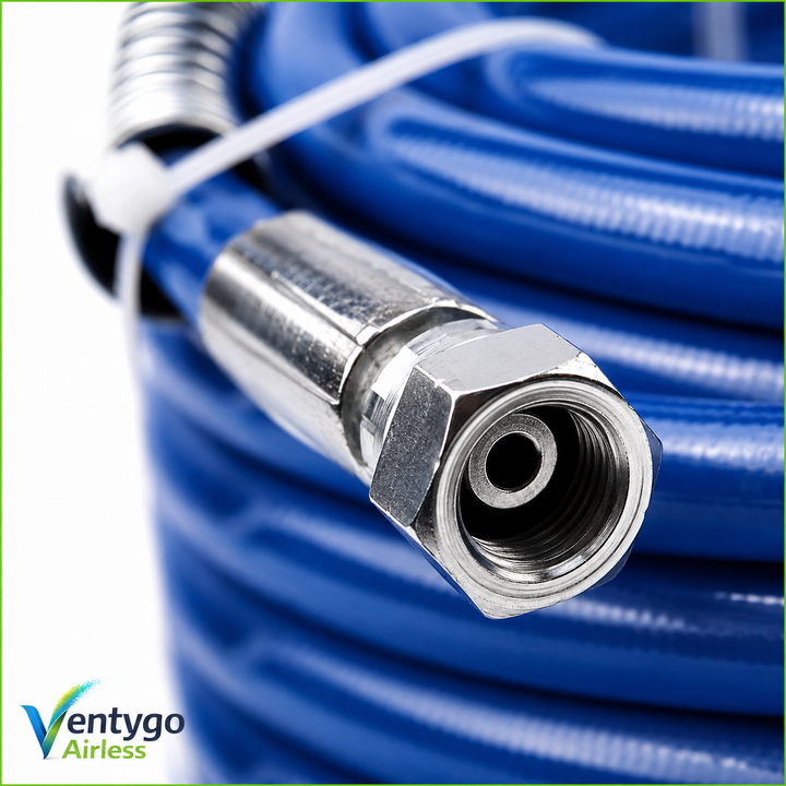 Flexible Airless Haute Pression 1/4" — Raccords Inox — 10 m & 15 m