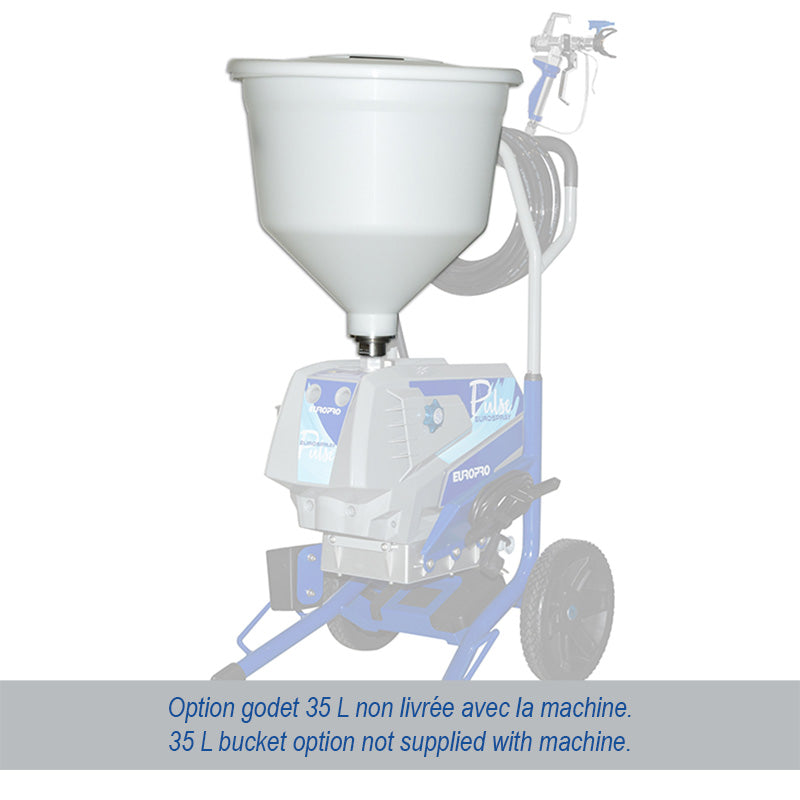 Pulvérisateur airless pro Pulse sur chariot de chantier