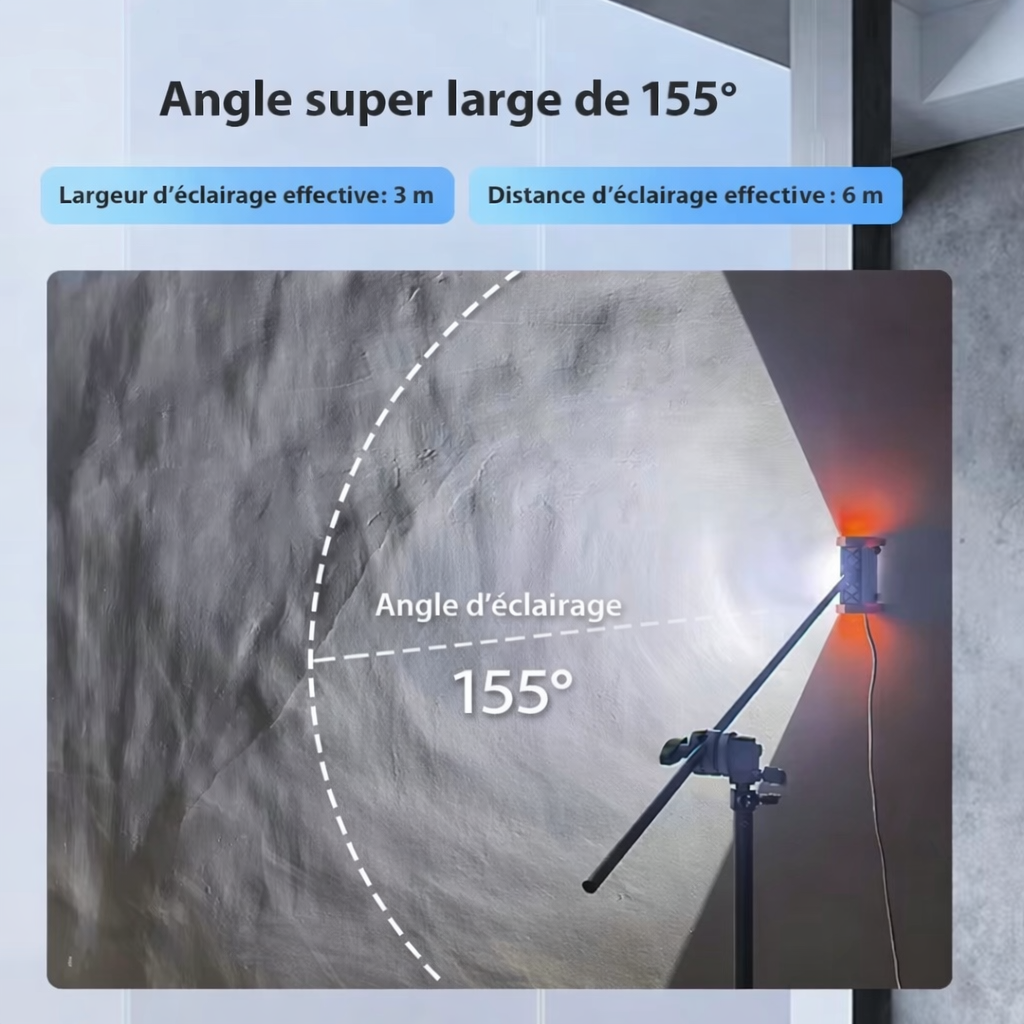 Lampe rasante LED pour peintre, éclairage de surface