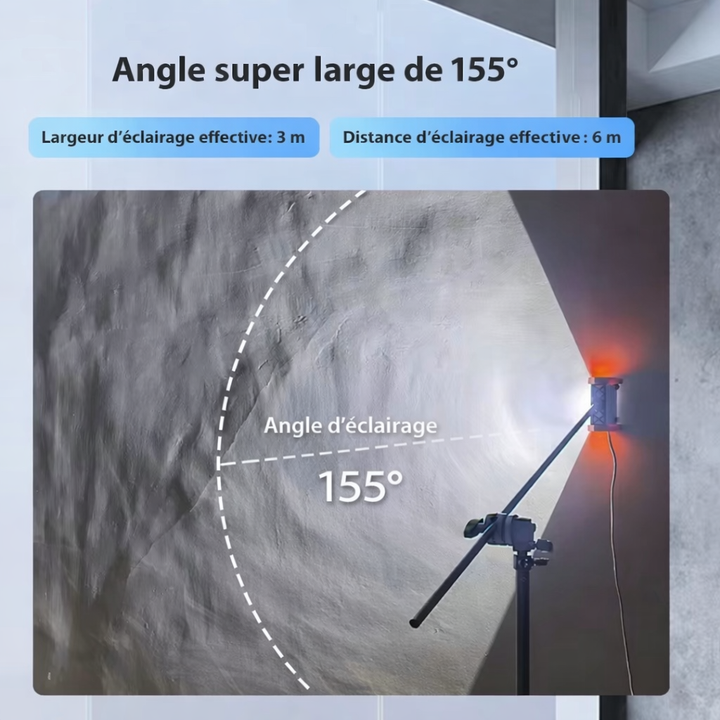Lampe rasante LED pour peintre, éclairage de surface
