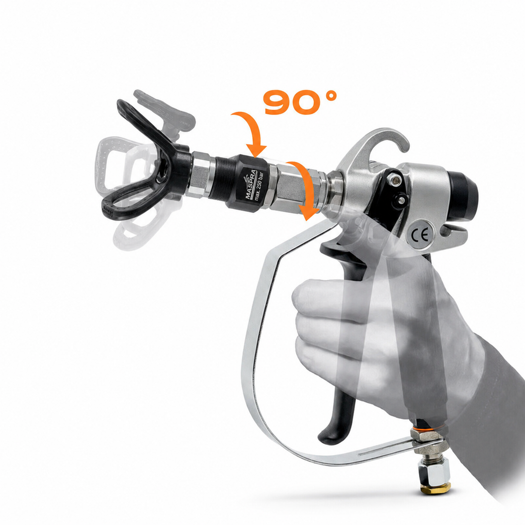 Adaptateur Rotatif 90° Airless — Tecnover Fan Revolver