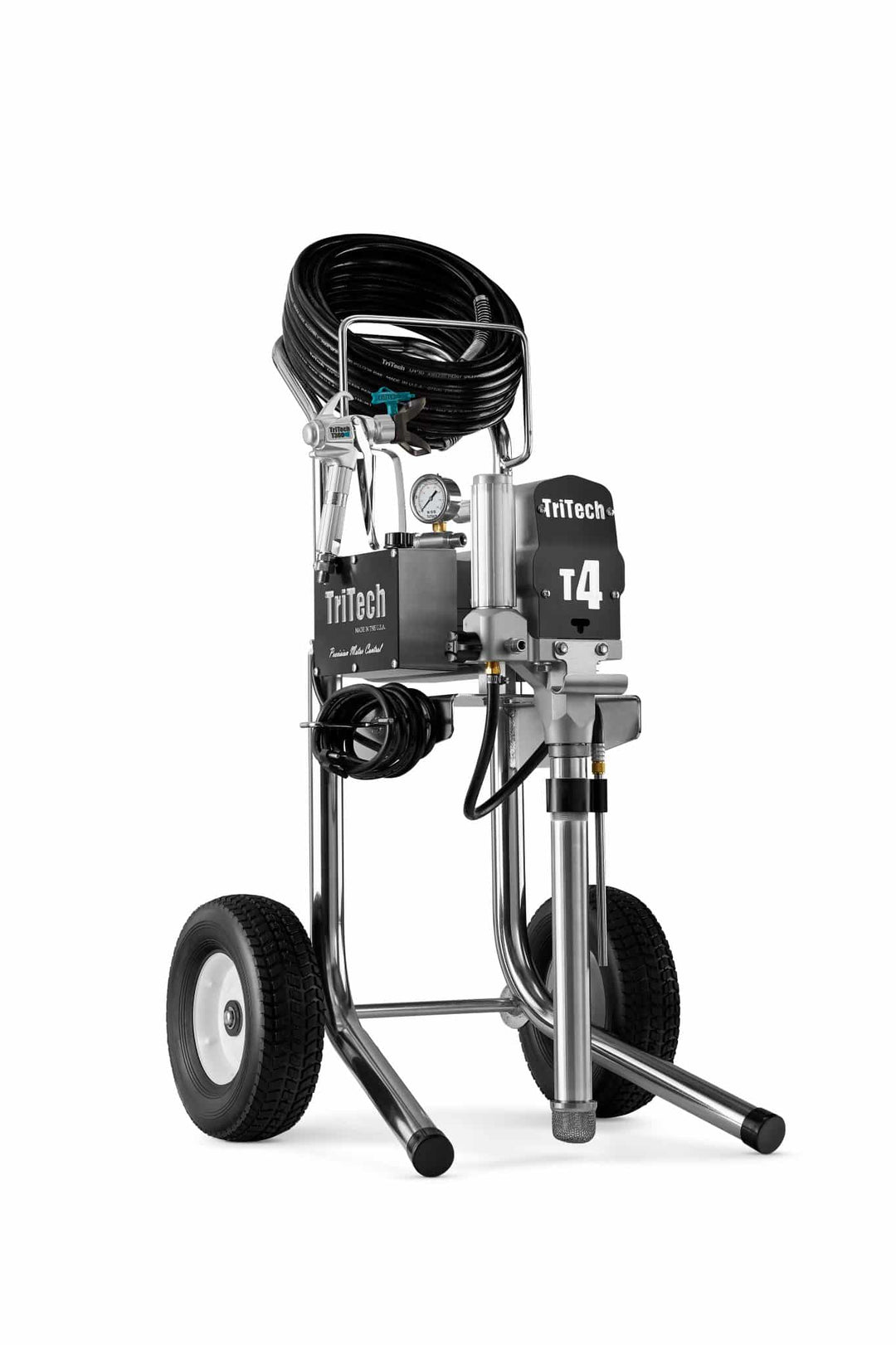 Pompe airless TriTech T4 sur chariot, 226 bar, 2,3 L/min, garantie 2 ans