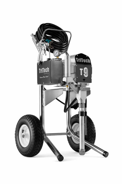 Pompe Airless TriTech T9 sur Chariot — 226 bars · 4 L/min