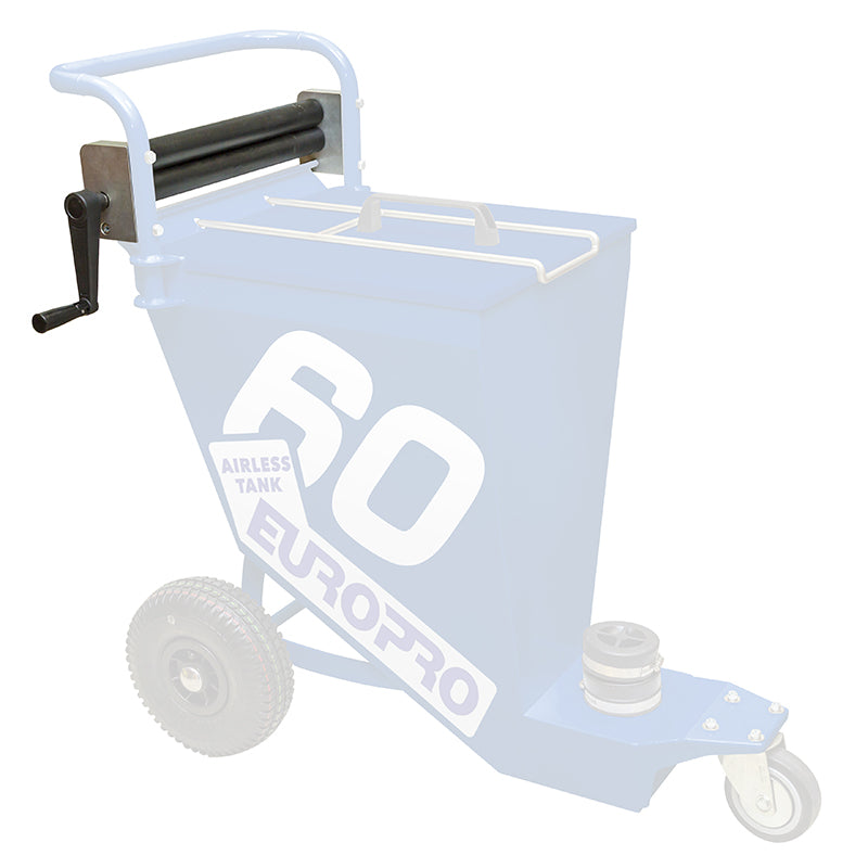 Vide-sac cuve inox 60 L Eurospray, vue de détail