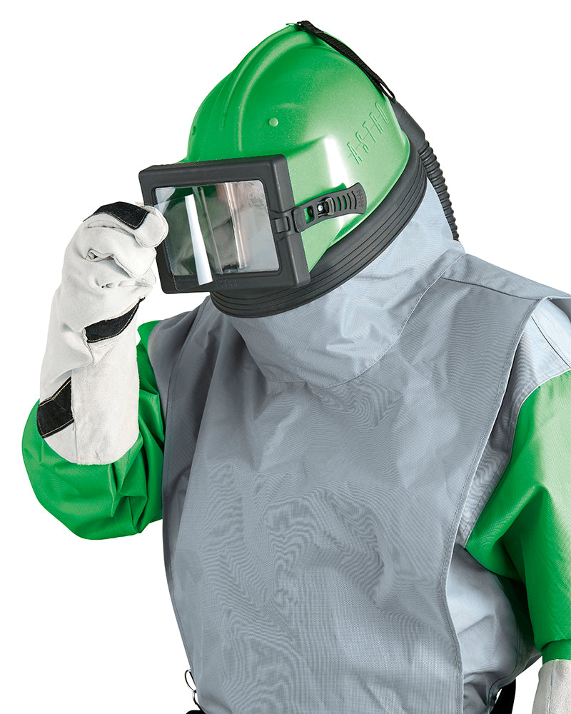 Ensemble respiratoire sablage — casque RPB Nova 3 + filtre Radex + flexible d'air