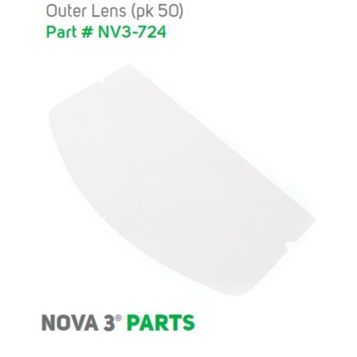 Lentille intermédiaire pour casque de sablage RPB Nova 3 — pack de 50